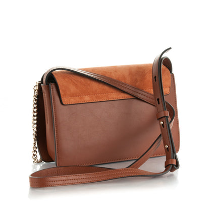 Chloe Suede Calfskin Small Faye Shoulder Bag Tobacco 3 of 8