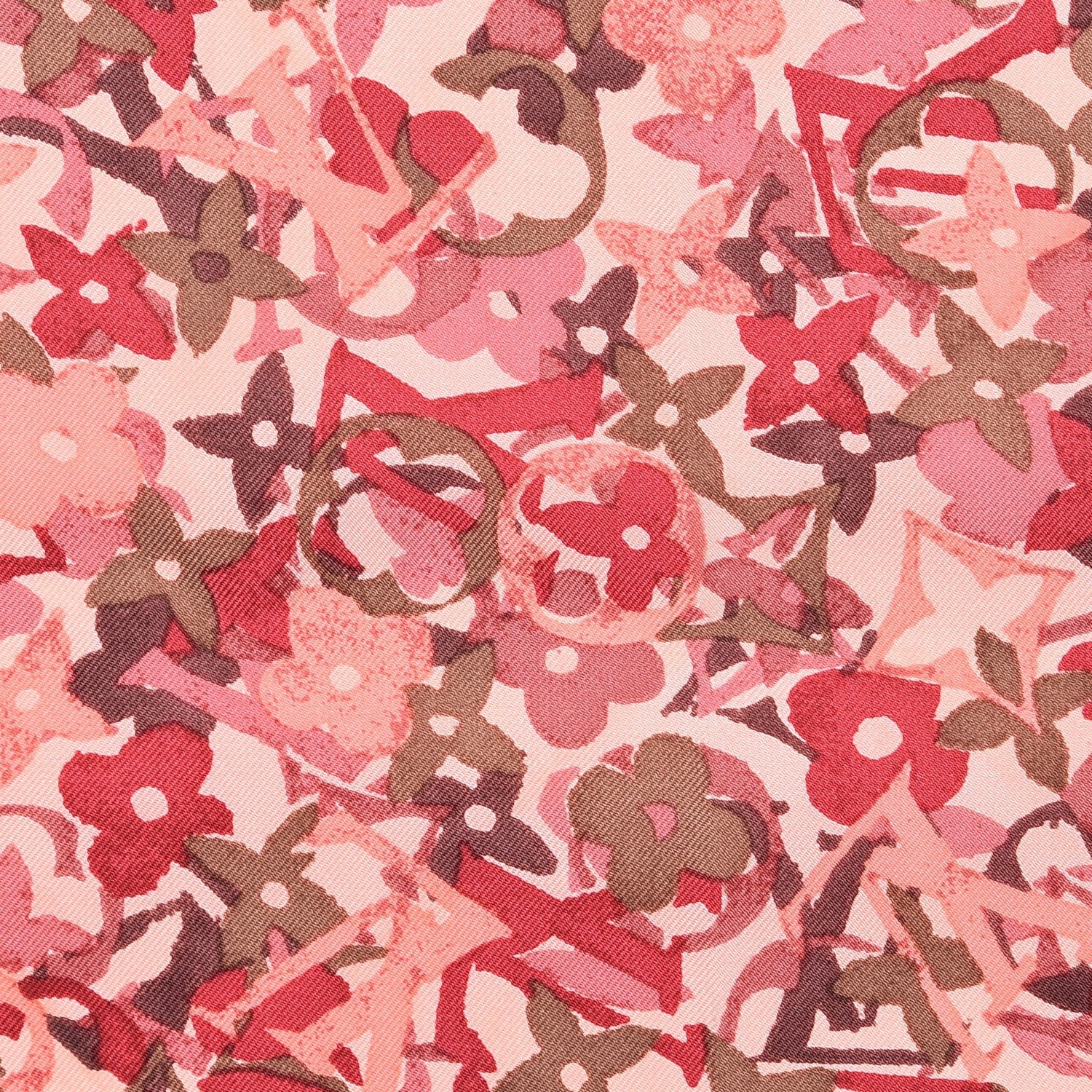 Louis Vuitton Silk Monogram Arty Square Scarf Pale Pink 3 of 4