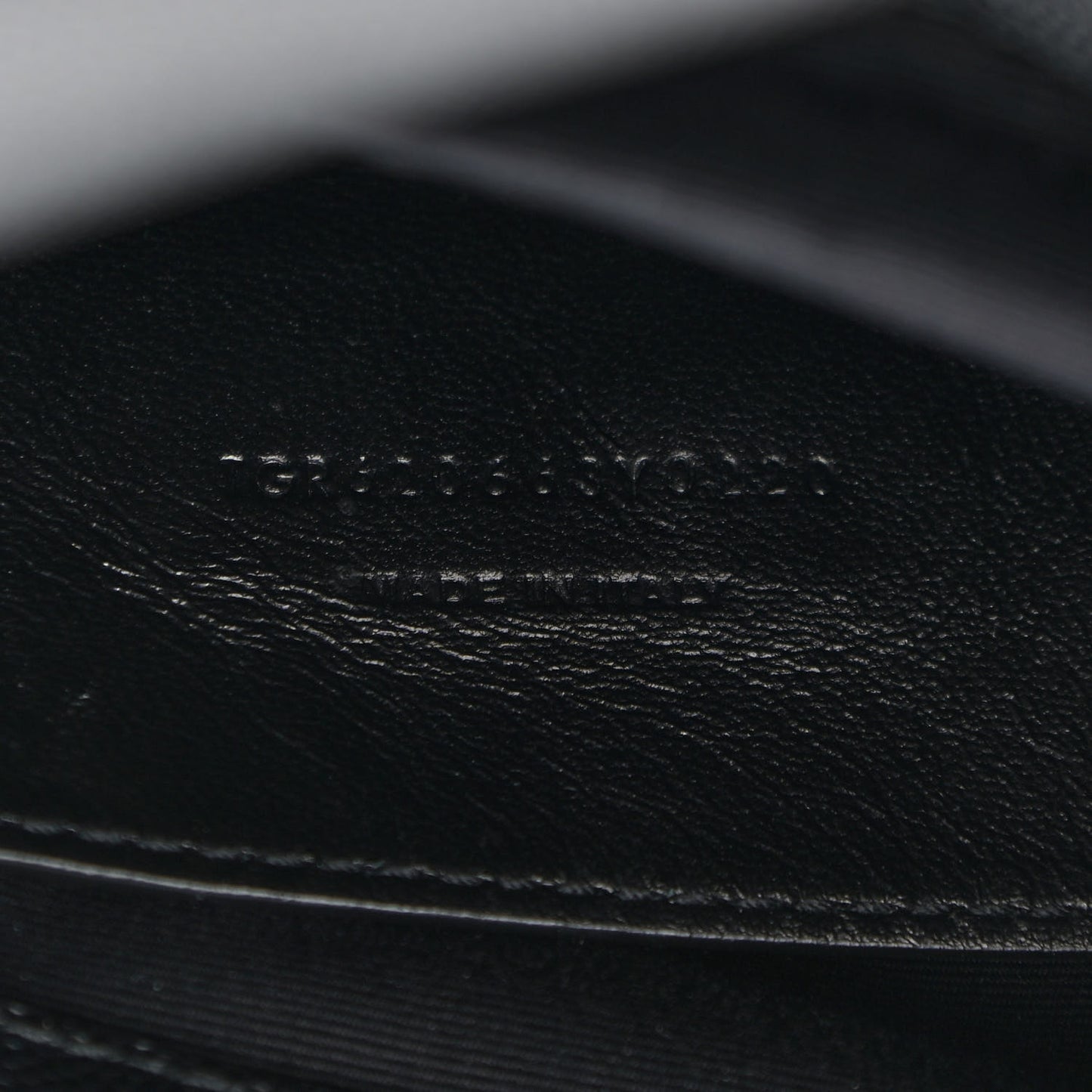 Grain De Poudre Medium West Hollywood Monogram Fold-Over Black