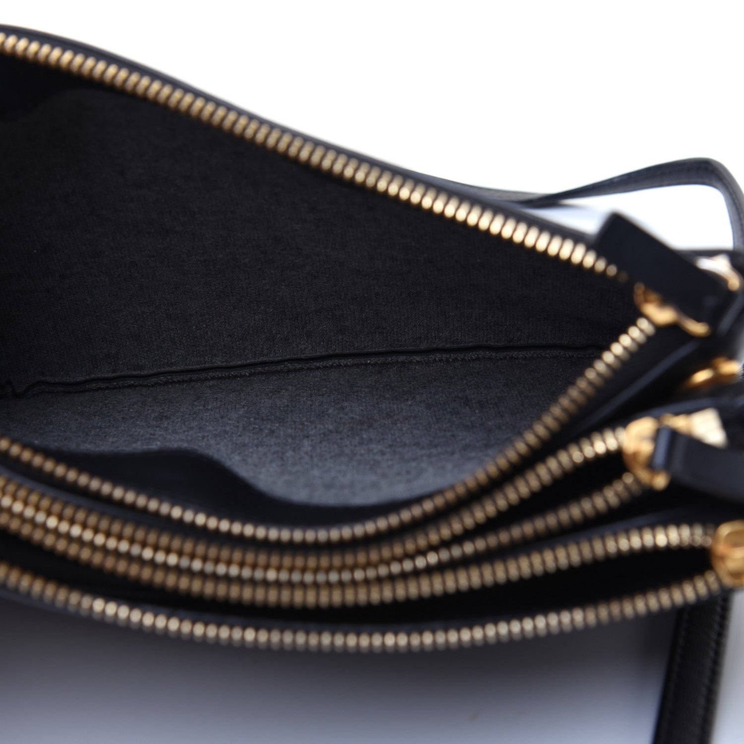 Celine Lambskin Small Trio Crossbody Bag Black 6 of 19