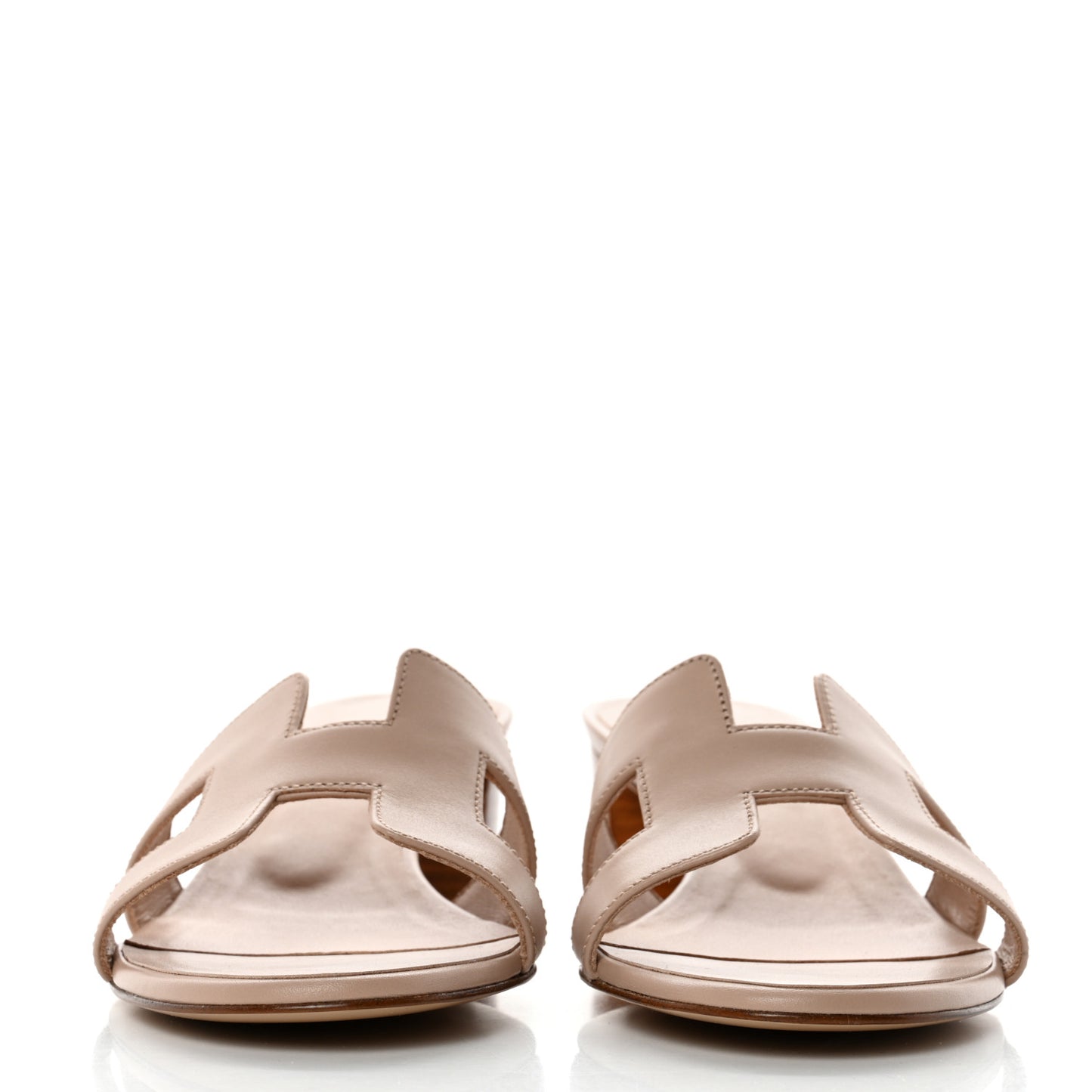 Calfskin Oasis Sandals 35 Beige Nude