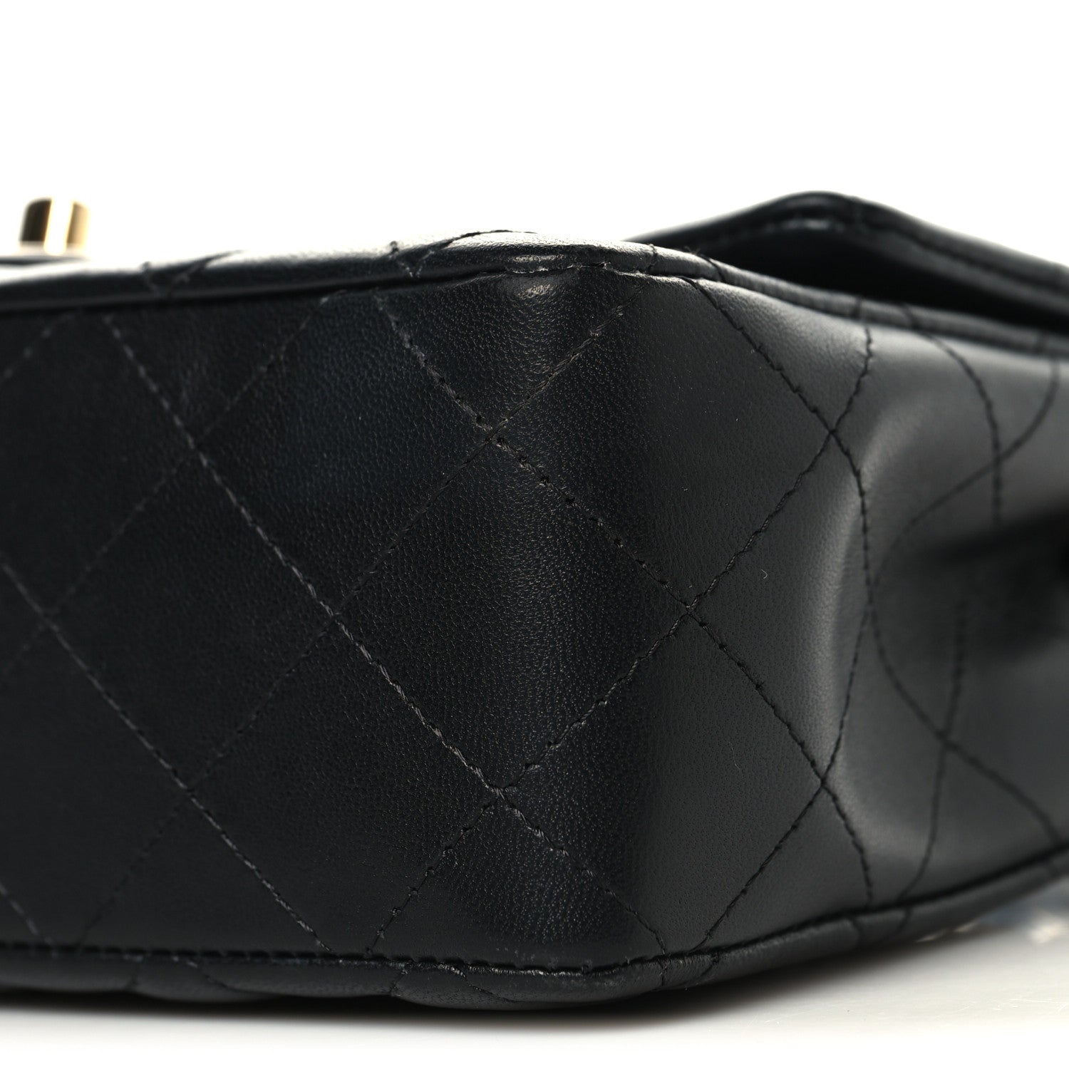 Chanel Lambskin Quilted Mini Rectangular Flap Black 10 of 11