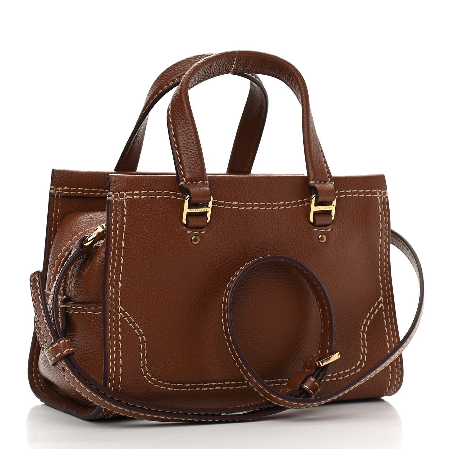 Textured Calfskin Mini Cruiser Convertible Satchel Falafel
