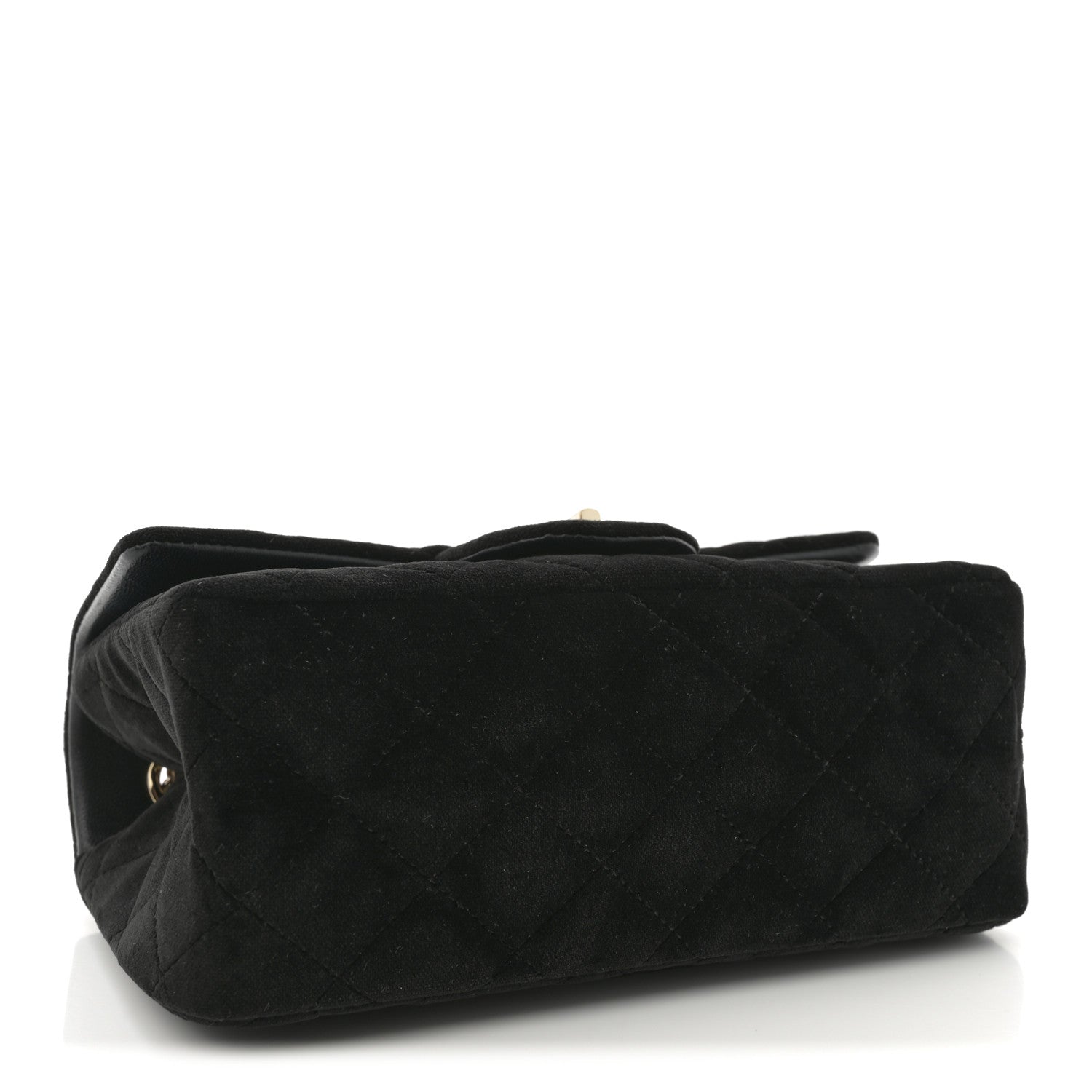 Chanel Velvet Quilted Crystal Mini 2.55 Reissue Flap Black 4 of 10