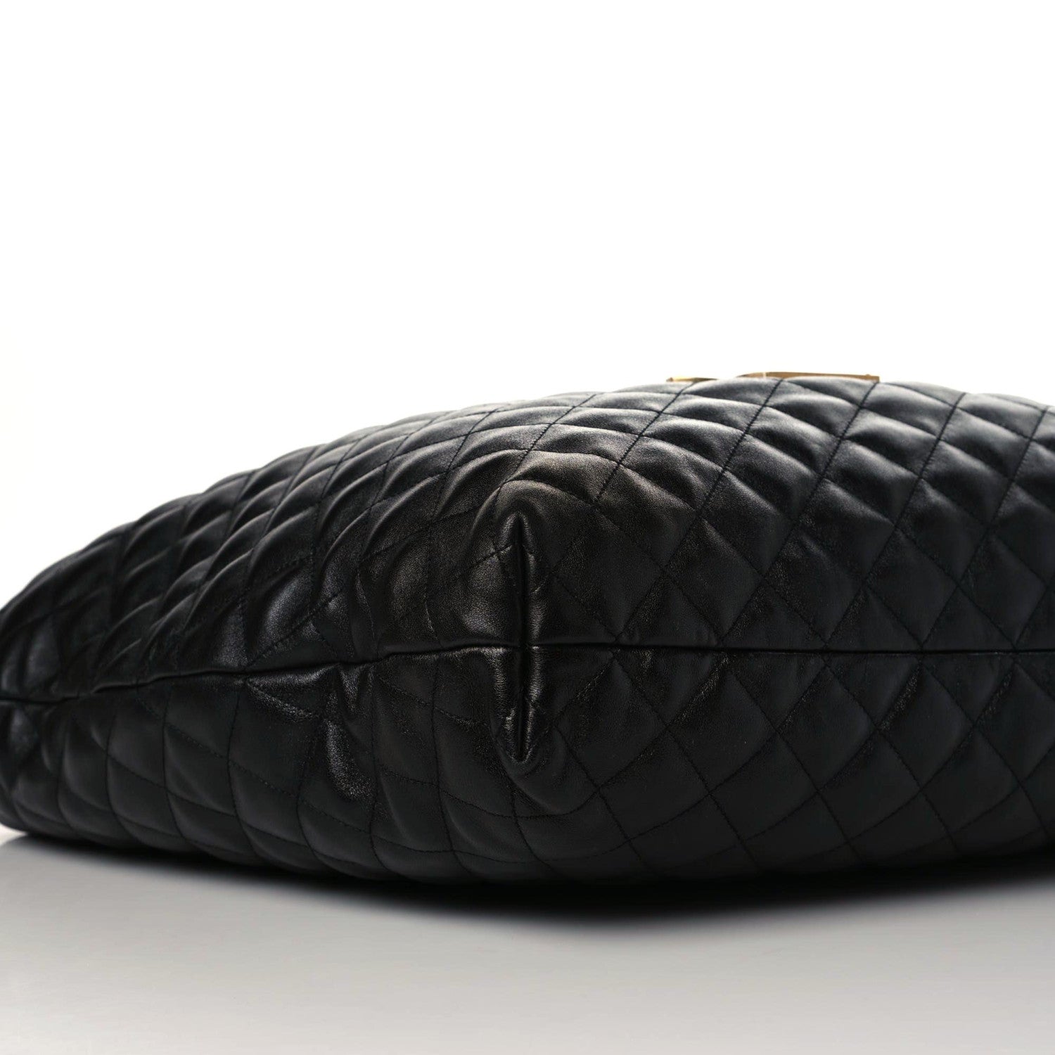 Saint Laurent Lambskin Quilted Maxi Icare Shopping Tote Black 5 of 10