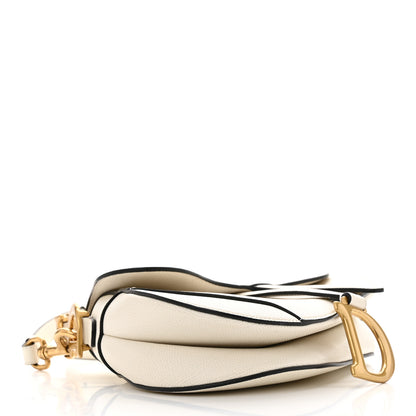 Christian Dior Grained Calfskin Saddle Bag With Strap Latte 4 of 10