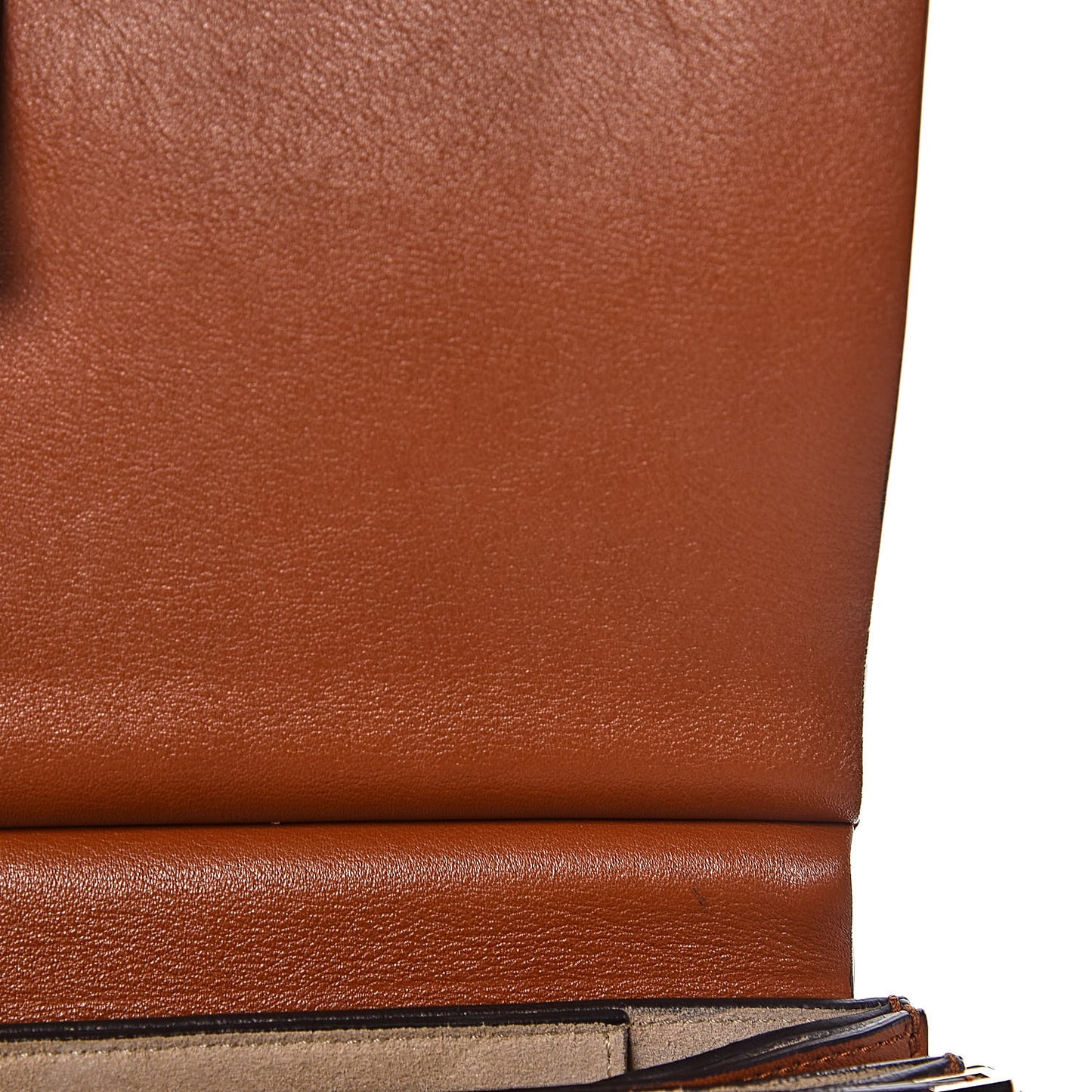 Suede Calfskin Medium Faye Shoulder Bag Tobacco