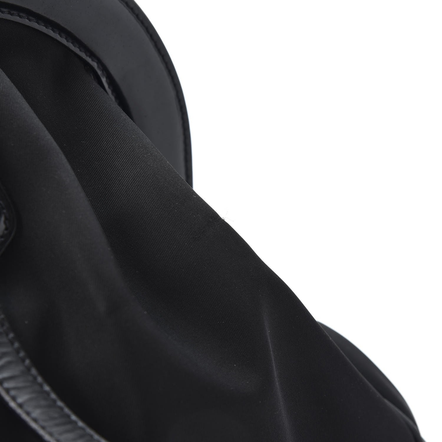 Prada Tessuto Nylon Calfskin Frame Satchel Black 12 of 15