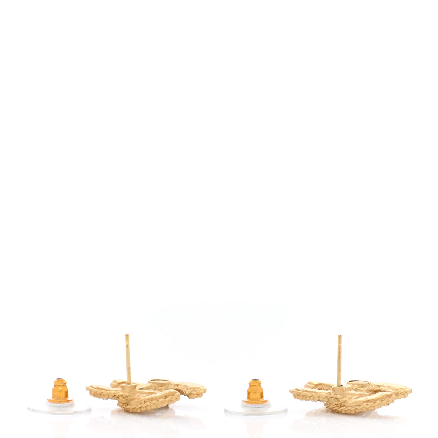 Crystal CC Earrings Light Gold