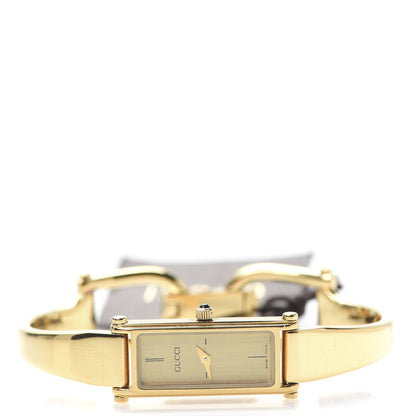 Gucci Stainless Steel 12mm 1500L Horsebit Quartz Watch Gold 3 of 7