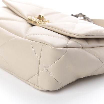 Chanel Goatskin Quilted Medium 19 Flap Beige 9 of 9