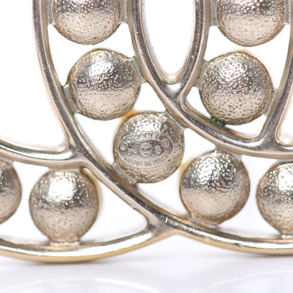 Chanel Pearl CC Brooch Light Gold 4 of 5