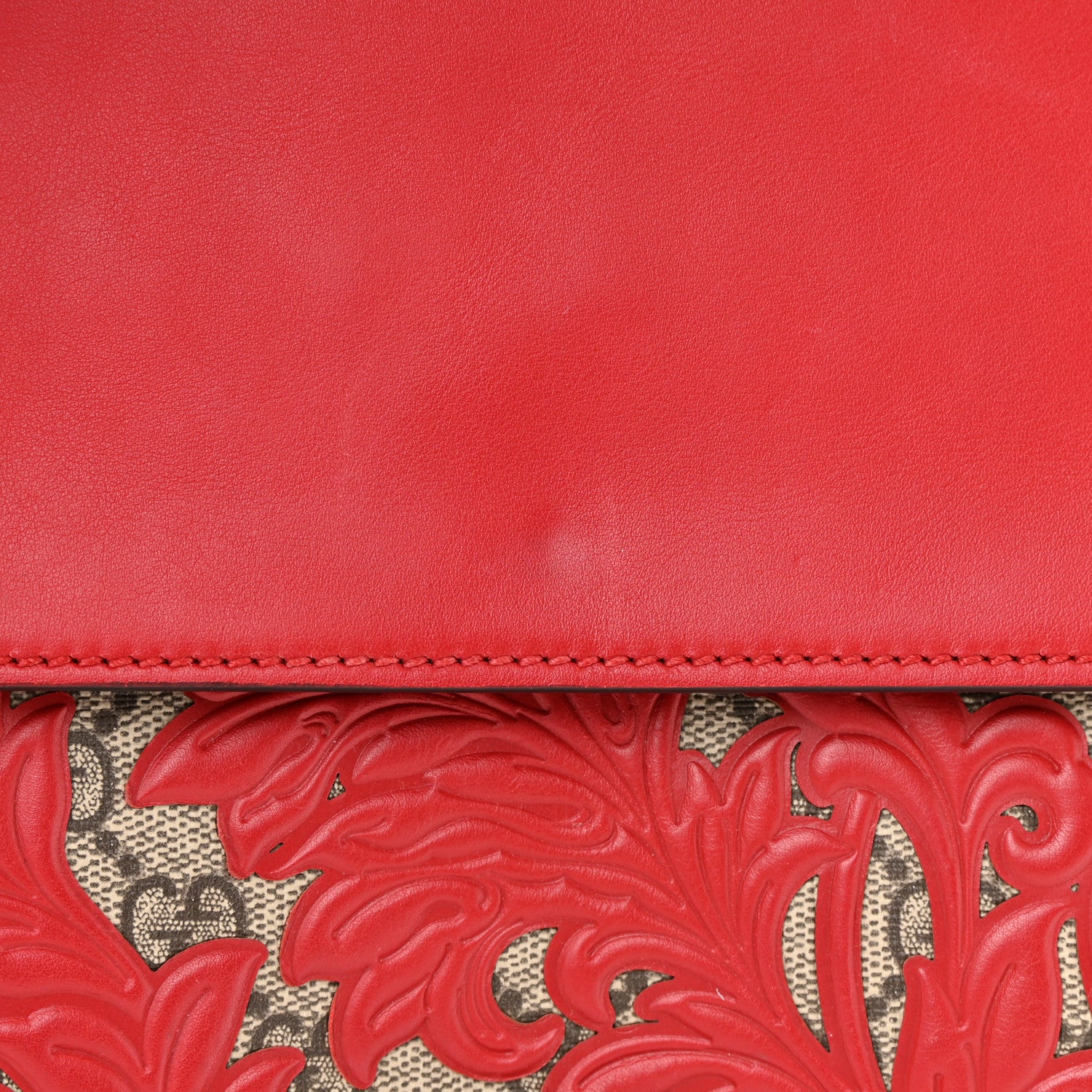 Gucci GG Supreme Monogram Arabesque Medium Dionysus Shoulder Bag Hibiscus Red 11 of 12