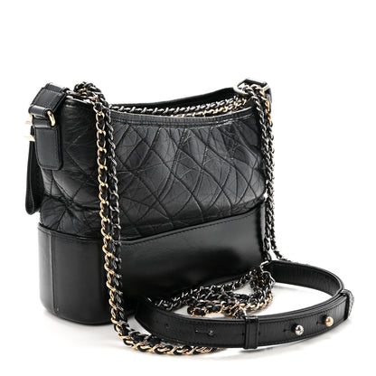 Chanel Aged Calfskin Quilted New Medium Gabrielle Hobo Black 3 of 10