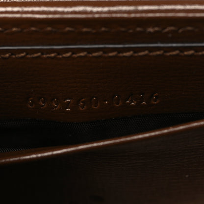 Gucci GG Supreme Monogram Azalea Calfskin Web Horsebit 1955 Wallet On Strap Beige Ebony Brown Sugar 6 of 9