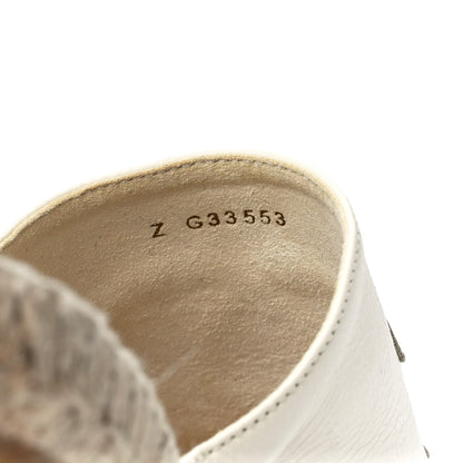 Chanel Goatskin CC Espadrille Mules 39 Ivory 9 of 9
