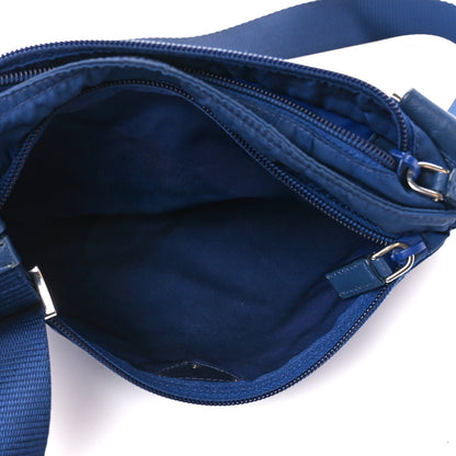 Prada Nylon Vela Flat Messenger Bag Royal 6 of 13