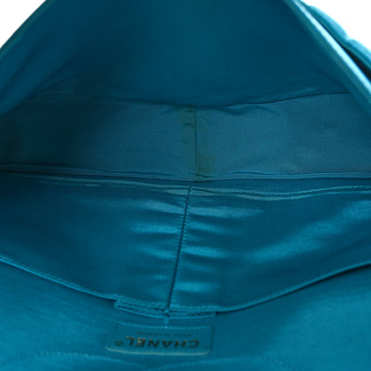 Chanel Satin Coco's Croc 2.55 Reissue 227 Flap Turquoise 5 of 12