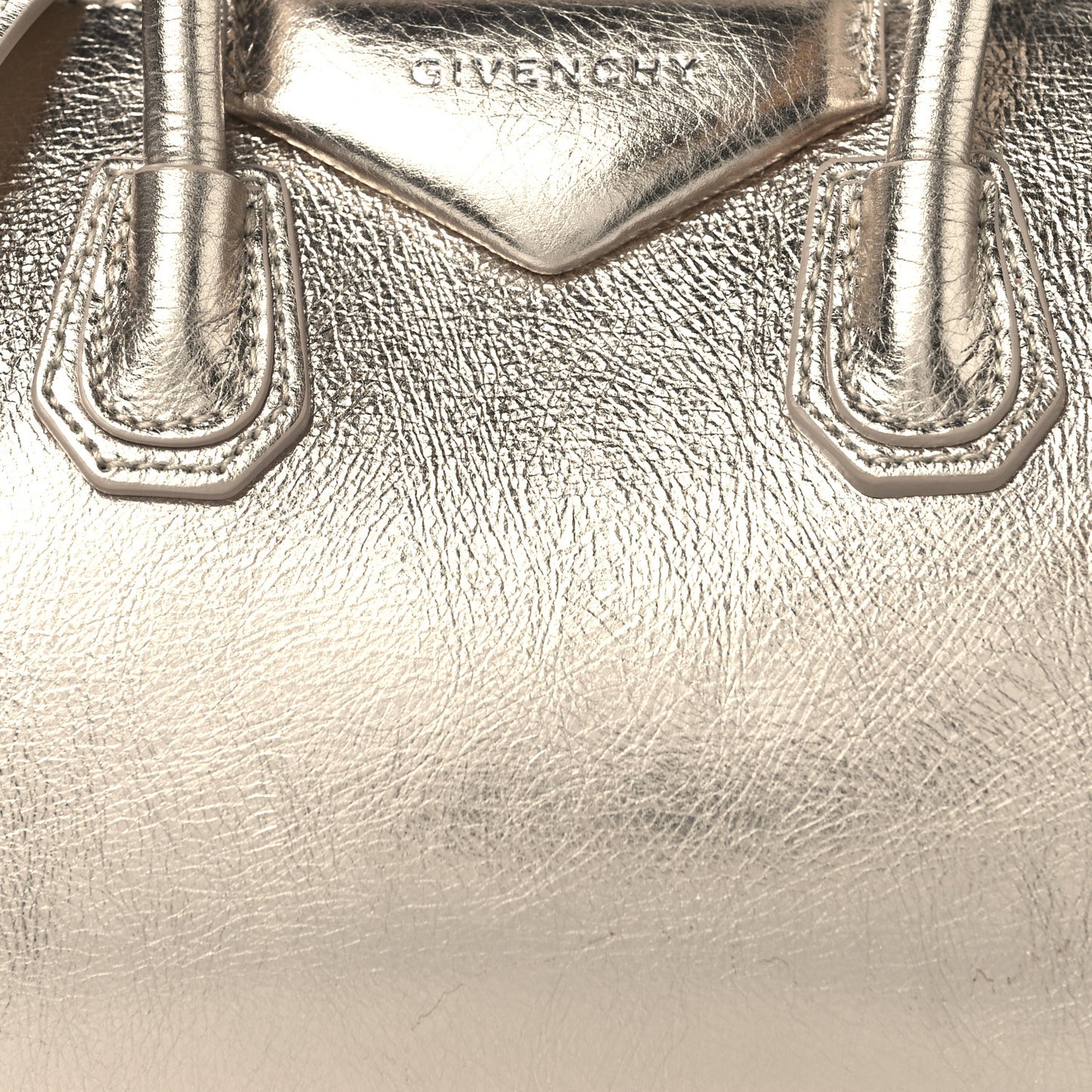 Laminated Lambskin Mini Antigona Gold