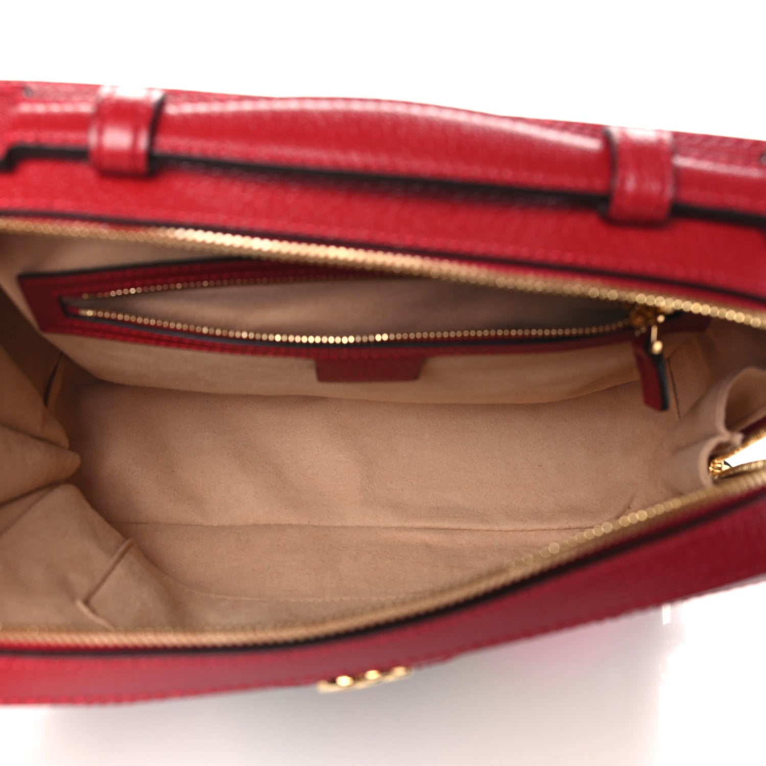 Gucci GG Supreme Monogram Flora Web Small Ophidia Top Handle Shoulder Bag Hibiscus Red 5 of 10