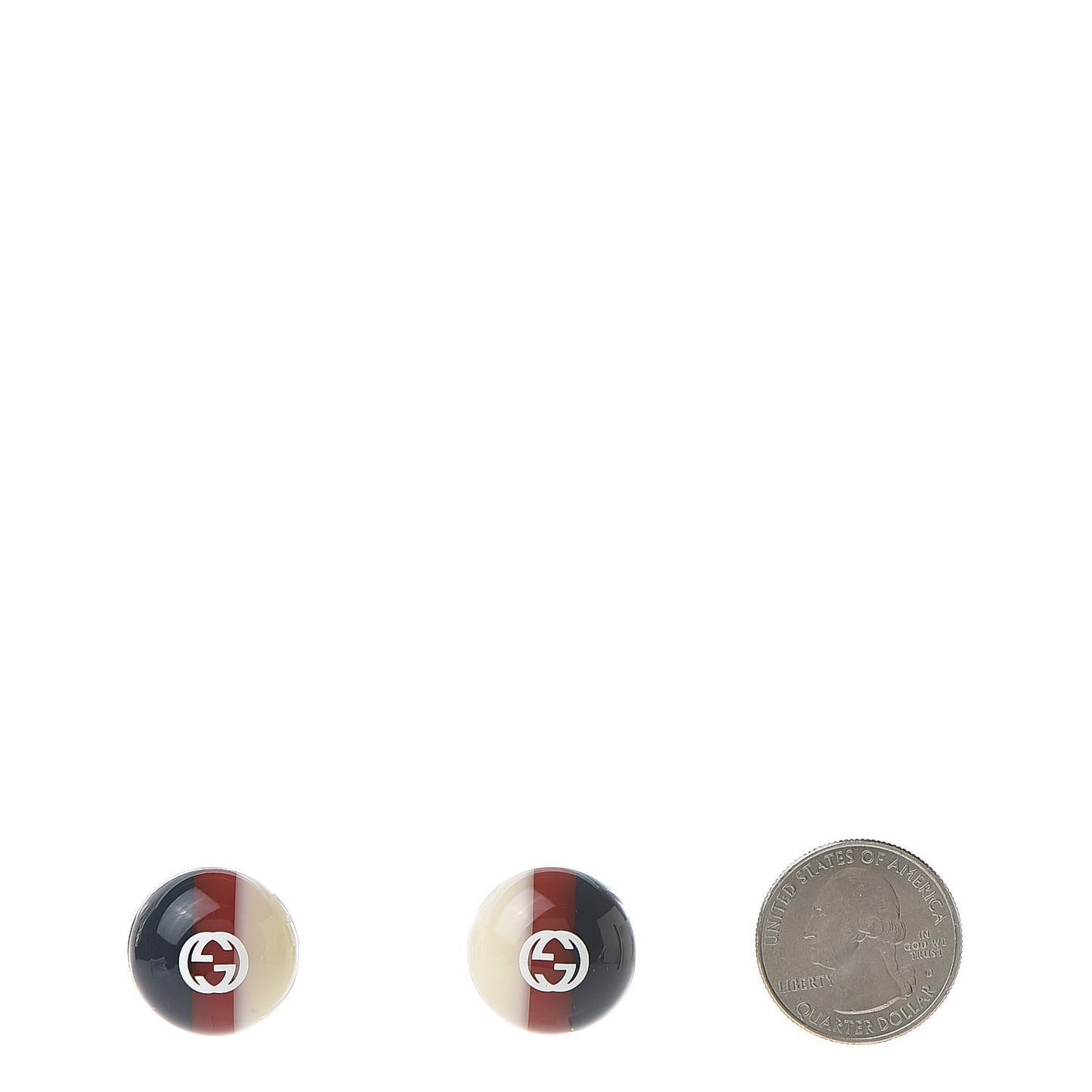 Resin Web Stud Earrings Blue Red