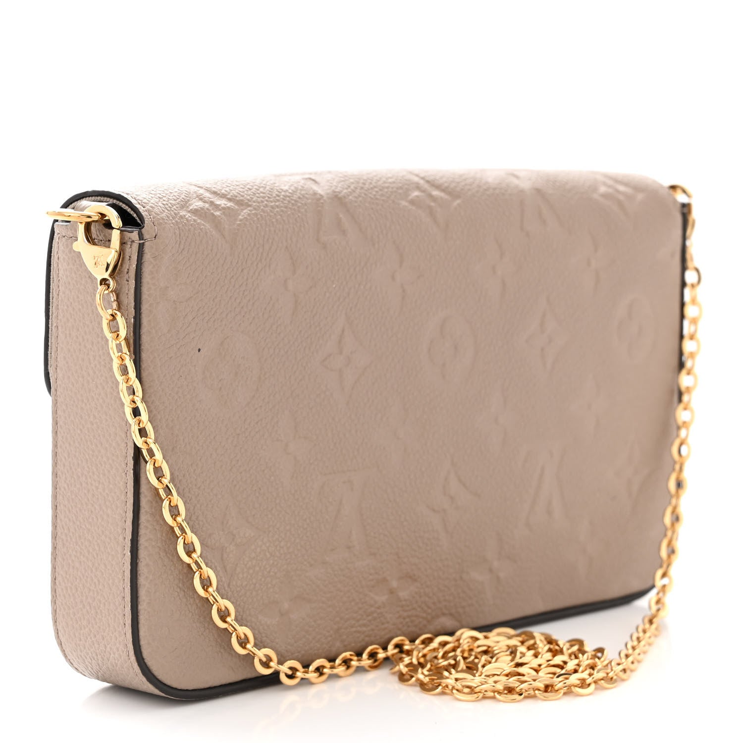 Louis Vuitton Empreinte Pochette Felicie Chain Wallet Tourterelle 4 of 11