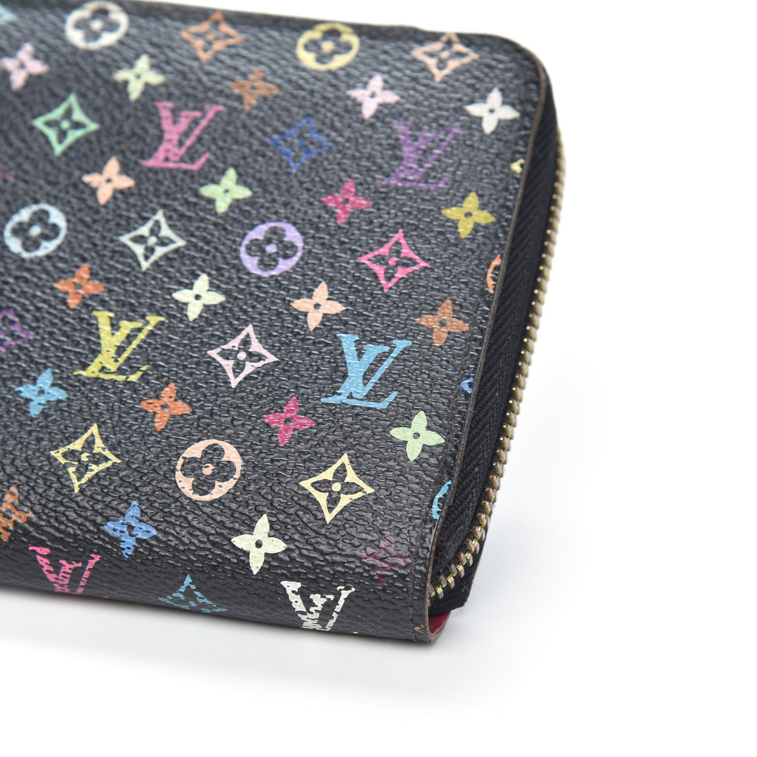 Louis Vuitton Monogram Multicolor Zippy Wallet Black Grenade 9 of 12