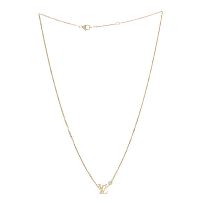 Louis Vuitton 18K Yellow Gold Diamond Idylle Blossom LV Pendant Necklace 3 of 6