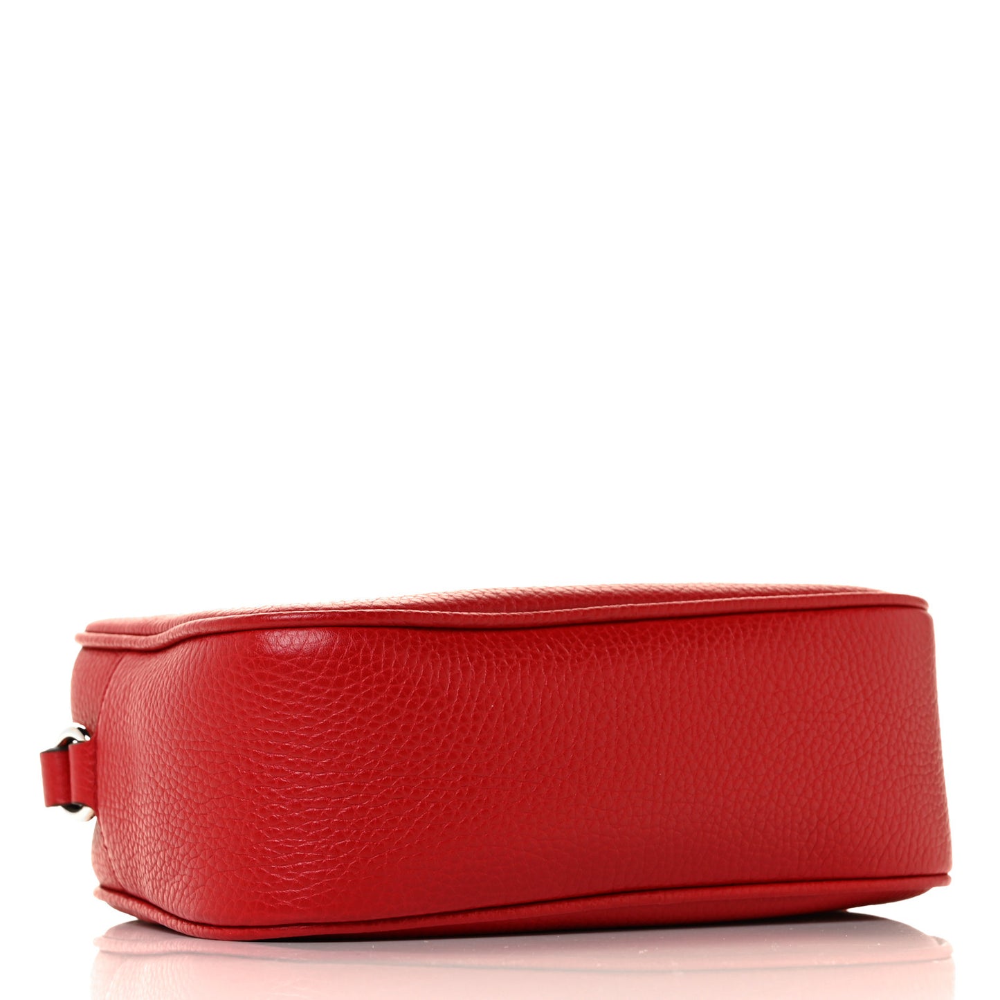 Pebbled Calfskin Small Soho Disco Bag Vibrant Red