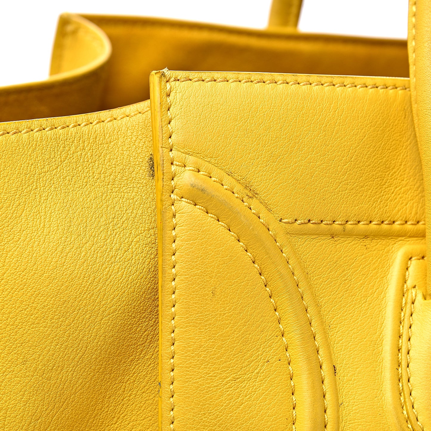 Supple Calfskin Medium Phantom Luggage Yellow