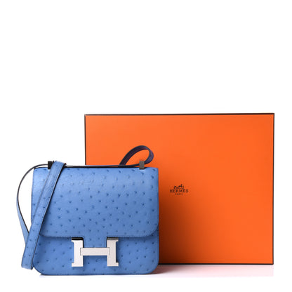 Hermes Ostrich Constance 24 Mykonos 10 of 10