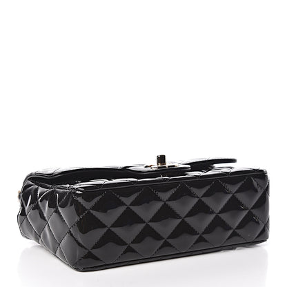 Chanel Patent Calfskin Quilted Mini Rectangular Flap Black 4 of 10