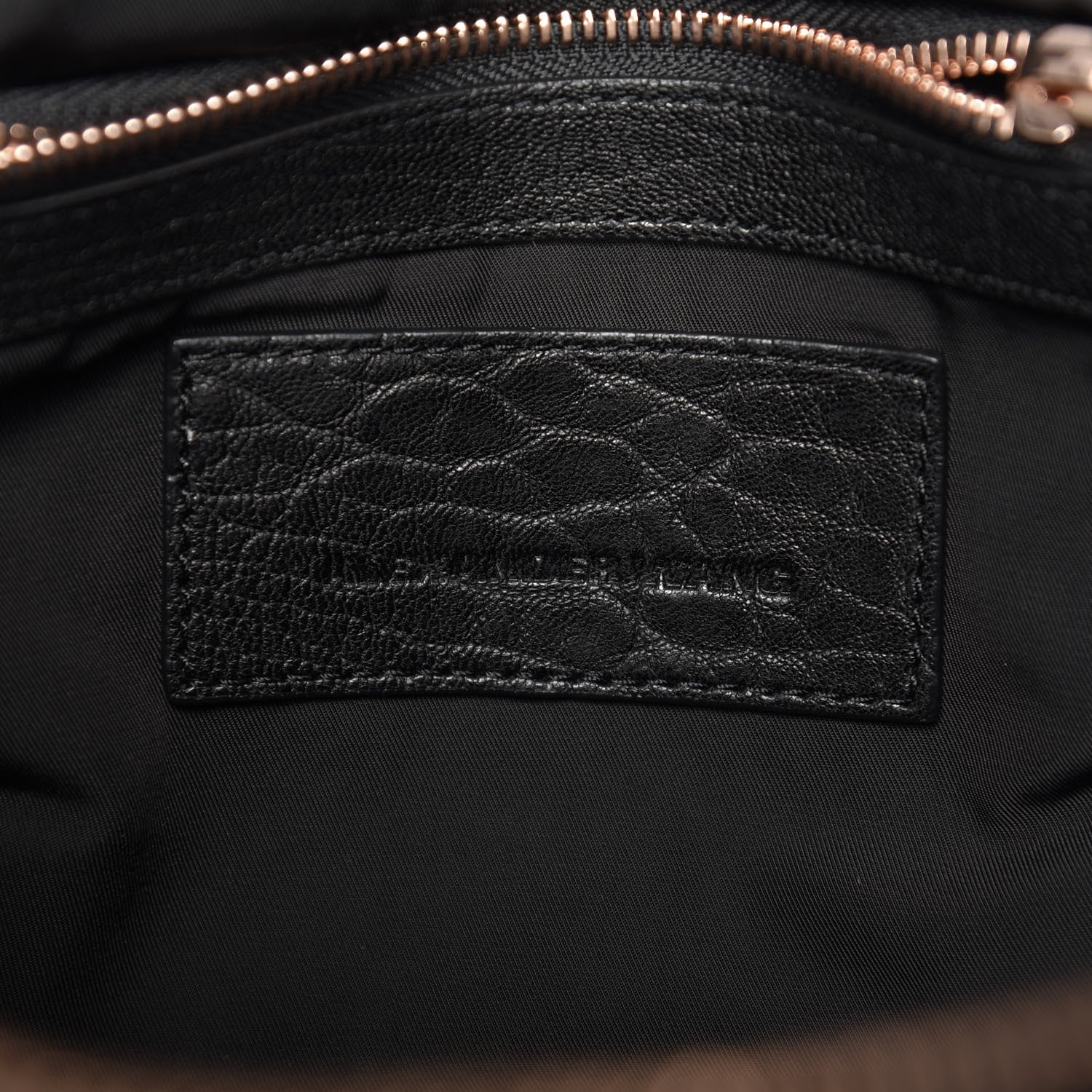 Alexander Wang Pebbled Lambskin Rockie Black Rose Gold Hardware 6 of 9