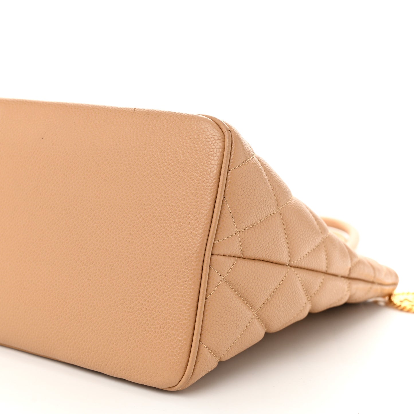 Caviar Quilted Medallion Tote Beige
