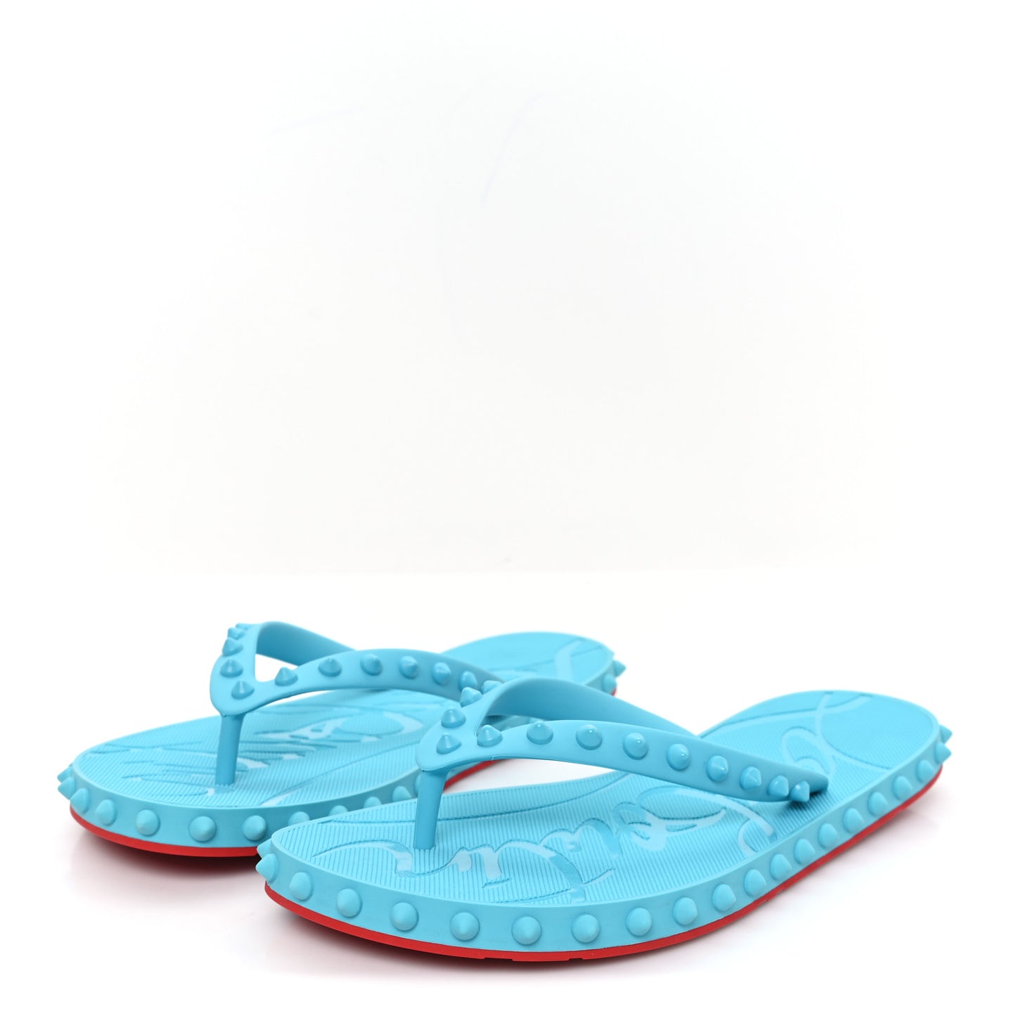 Rubber Spike Loubi Donna Flip Flop 38 Blue