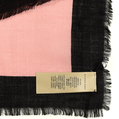 Burberry Cashmere Wolfare Lightweight Scarf Blossom Pink 3 of 3