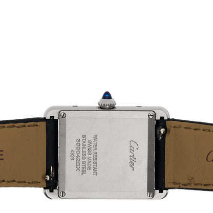 Cartier Stainless Steel Calfskin 25mm Must de Cartier Tank Quartz Watch 4 of 4