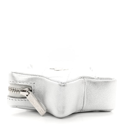 Chanel Metallic Calfskin Quilted Star Charm Silver 3 of 7