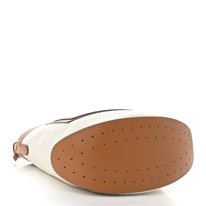 Delvaux Linen Canvas Supple Calfskin Pin Daily Surpique Bucket Naturel 4 of 10