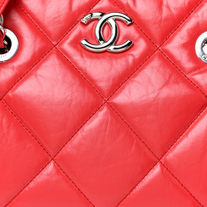 Chanel Calfskin Quilted Small CC Bowling Bag Red 8 of 16