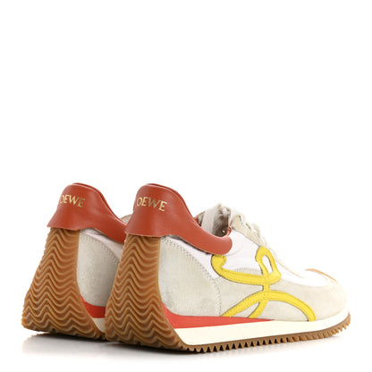 Loewe Nylon Suede Flow Runner Sneakers 39 Grey Yellow 5 of 14