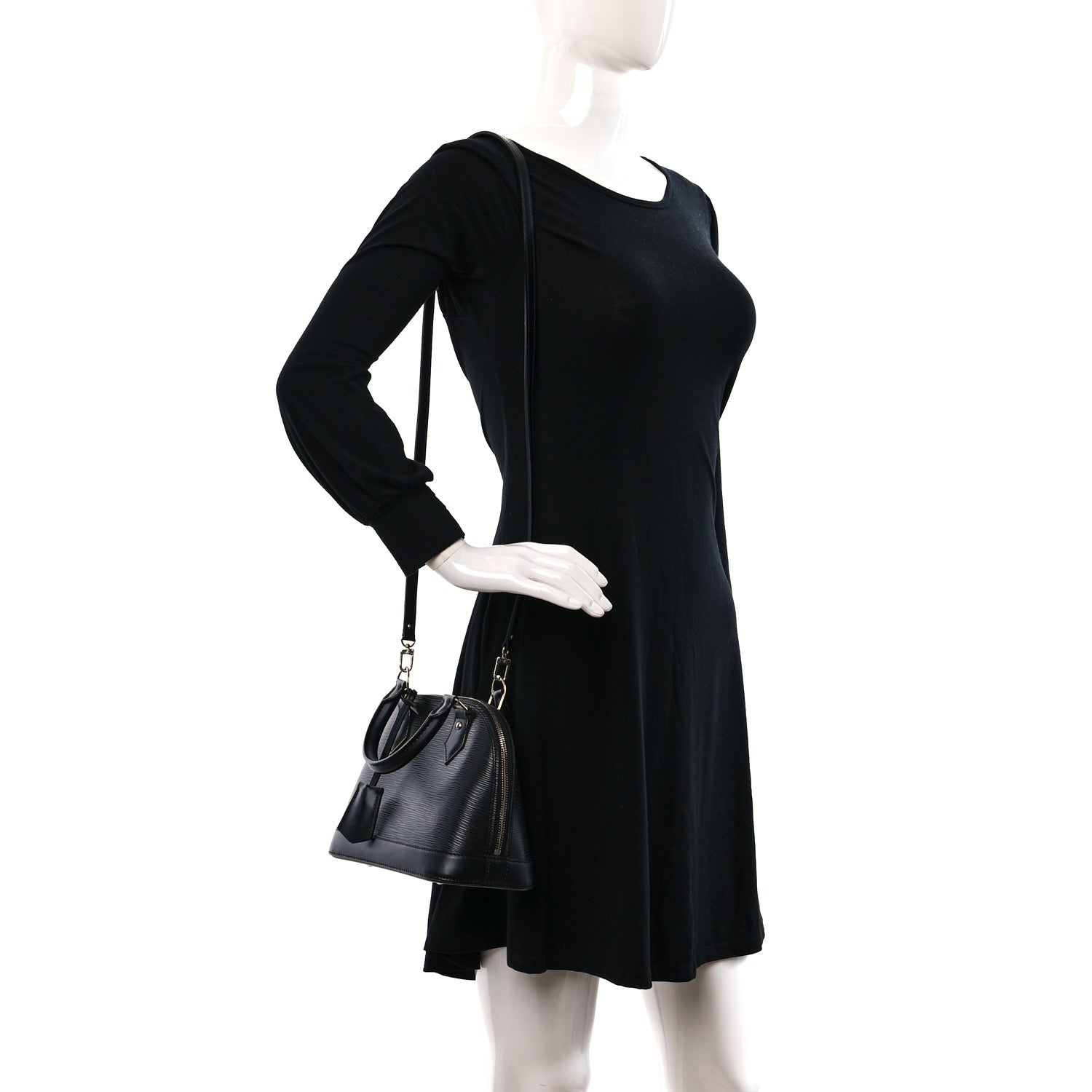 Louis Vuitton Epi Alma BB Black 2 of 14