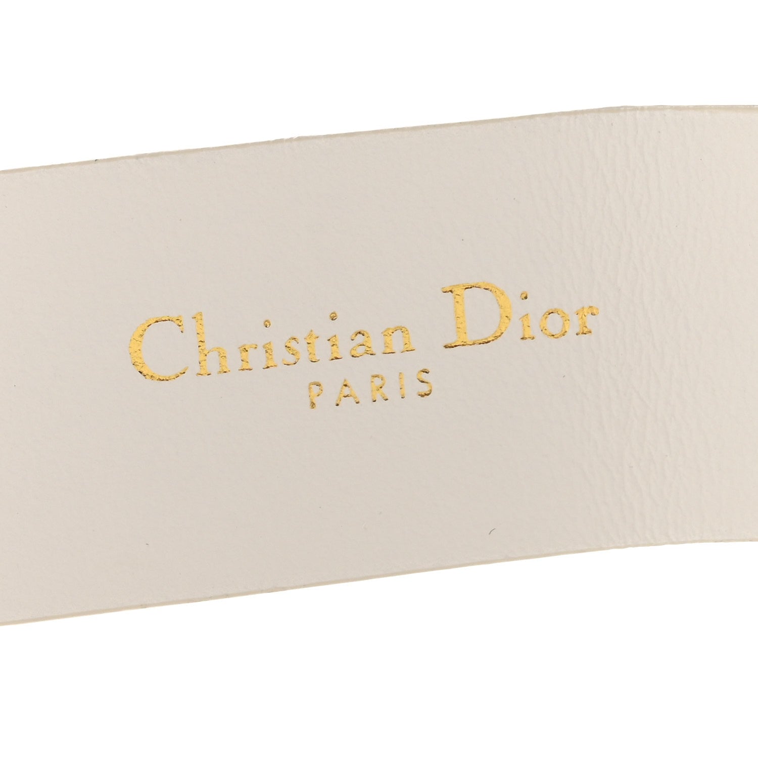 Christian Dior Calfskin 30 Montaigne 75 30 Belt White 5 of 8