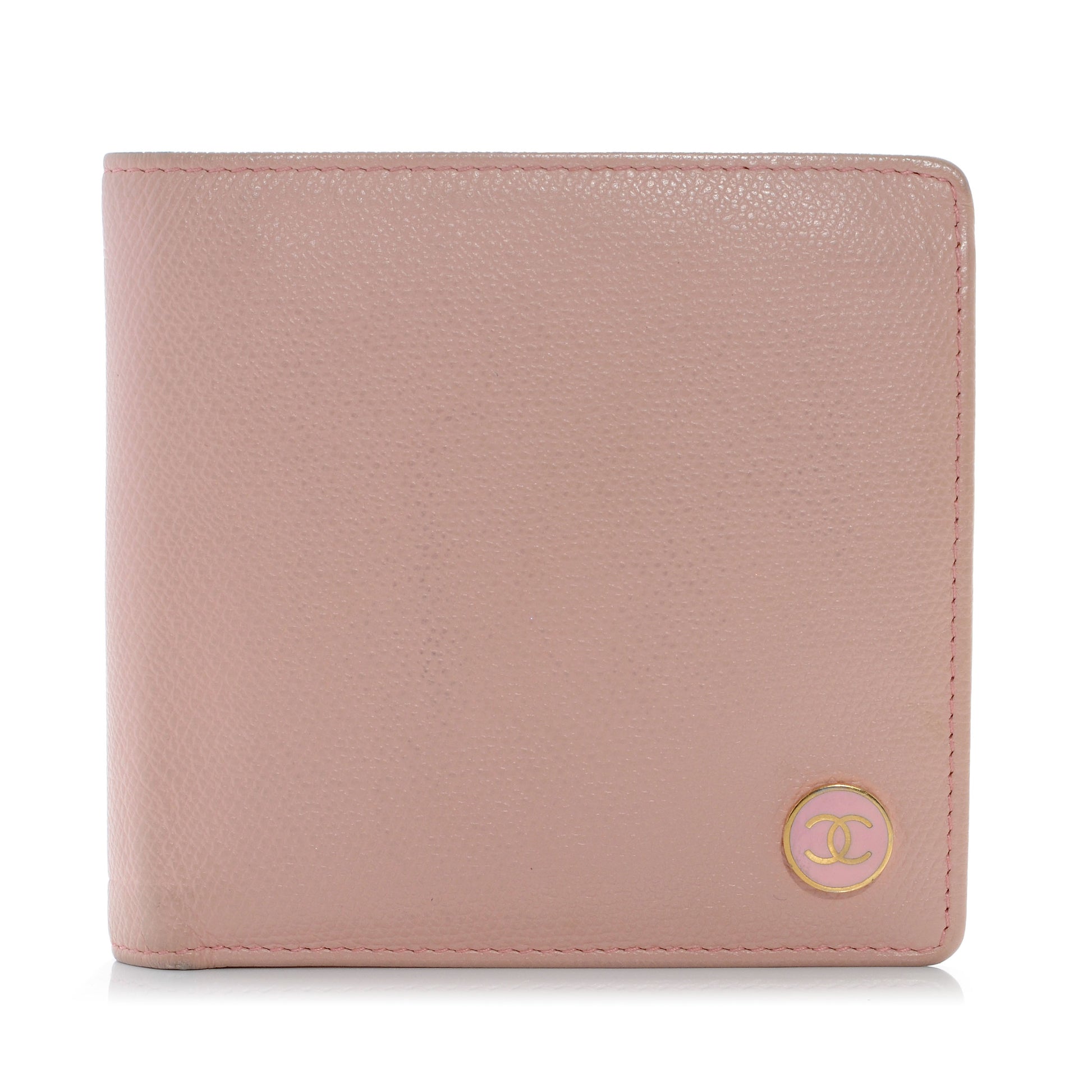 Chanel Leather Billfold Wallet Pink 1 of 8