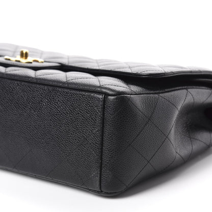 Chanel Caviar Quilted Maxi Double Flap Black 7 of 10
