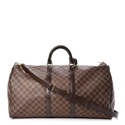 Louis Vuitton Damier Ebene Keepall Bandouliere 55 1 of 10