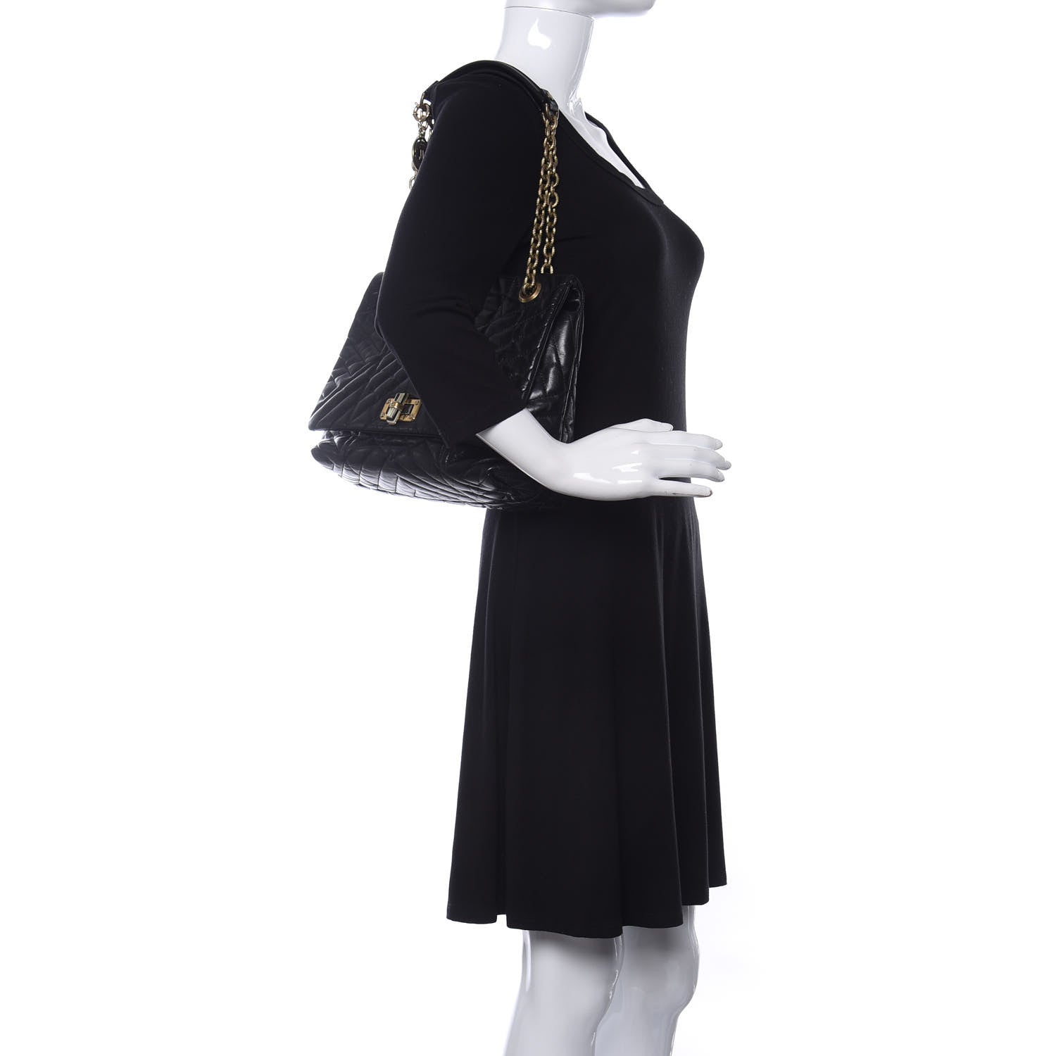 Lanvin Lambskin Quilted Medium Happy Shoulder Bag Black 3 of 11