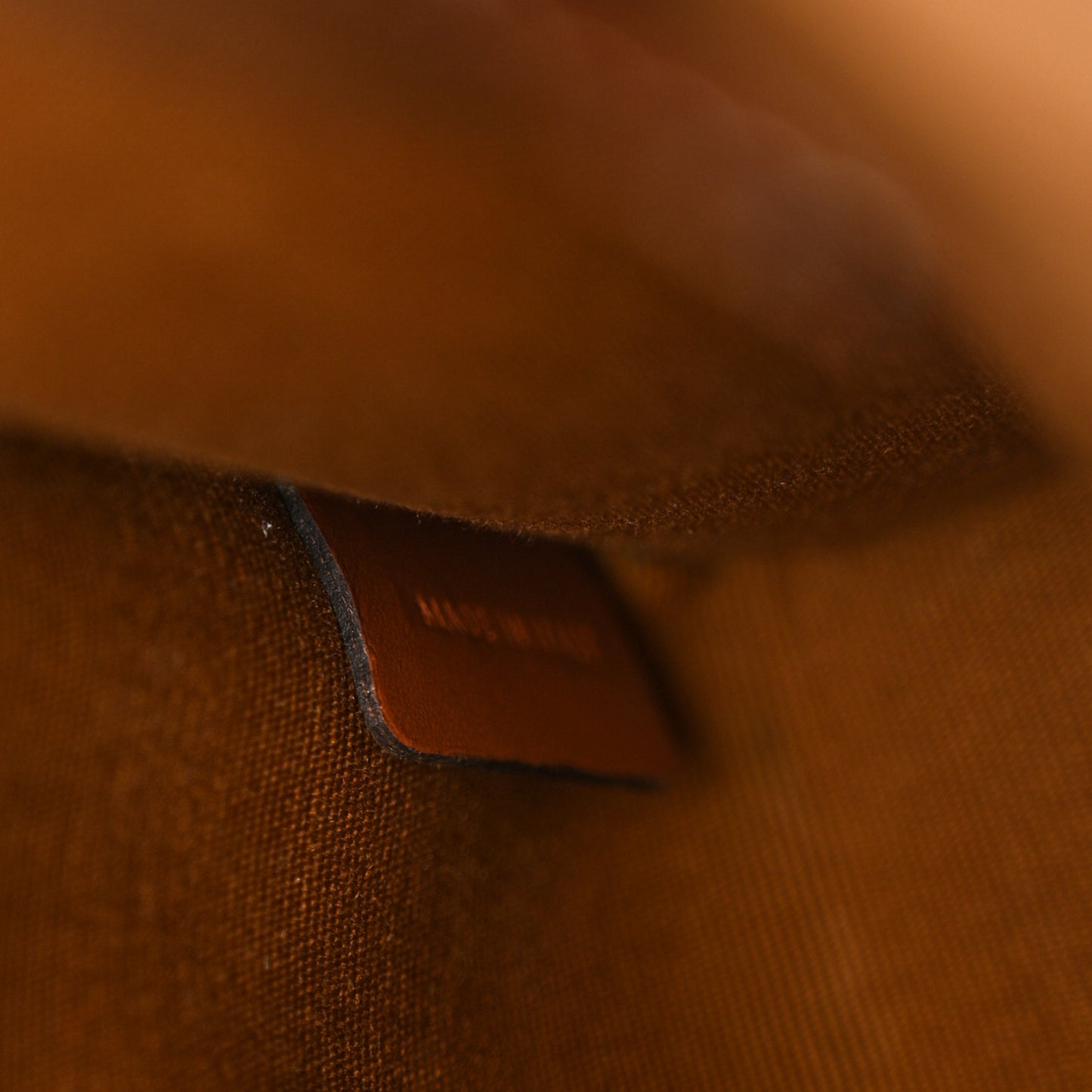 Triomphe Canvas Calfskin Mini Vertical Cabas Tan
