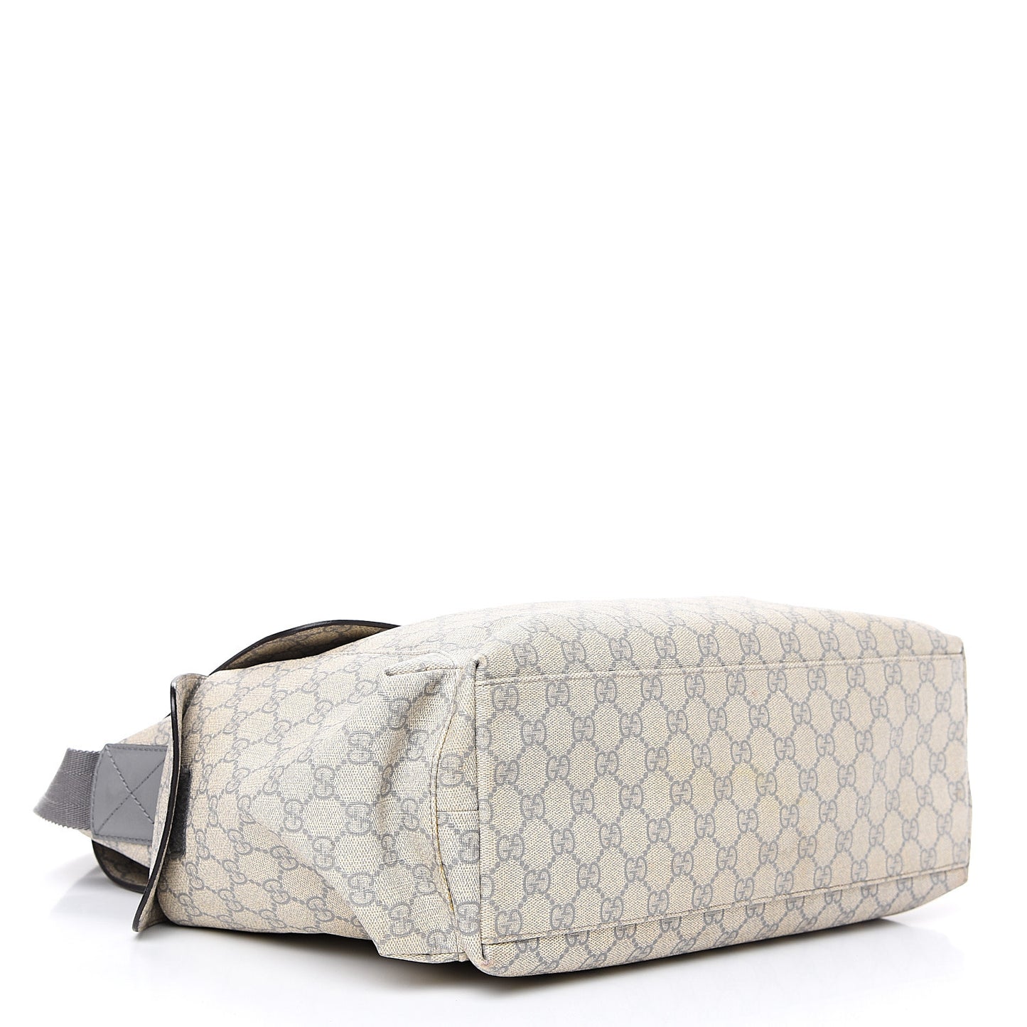 GG Plus Monogram Messenger Diaper Bag Ecru Grigio