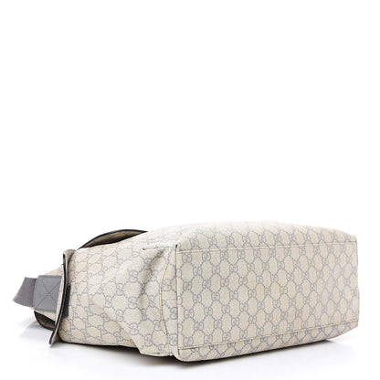 Gucci GG Plus Monogram Messenger Diaper Bag Ecru Grigio 4 of 13